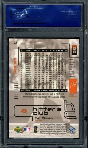 2000 Upper Deck Hitter's Club #32 Cal Ripken PSA 10 #14190800 - Back