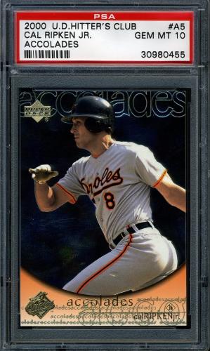2000 Upper Deck Hitter's Club Accolades #A5 Cal Ripken PSA 10 #30980455