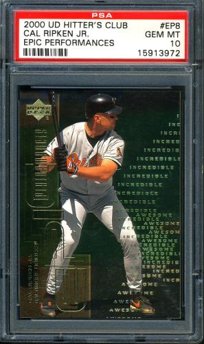 2000 Upper Deck Hitter's Club Epic Performances #EP8 Cal Ripken PSA 10 #15913972
