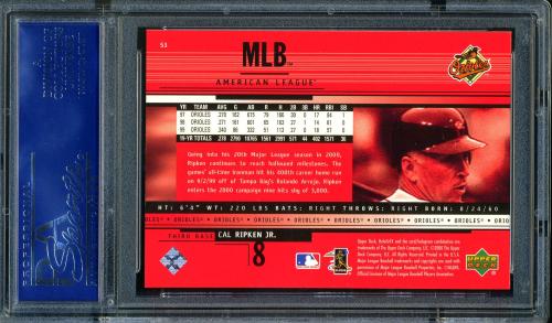 2000 Upper Deck HoloGrFX #53 Cal Ripken PSA 10 #16350281 - Back
