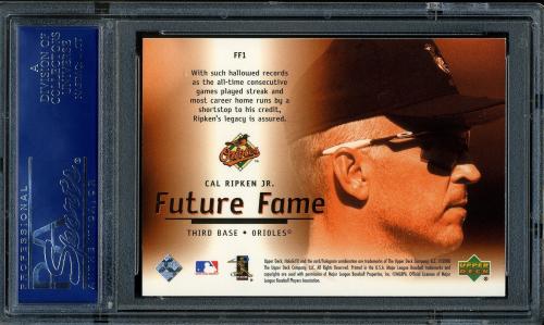 2000 Upper Deck HoloGrFX Future Fame #FF1 Cal Ripken PSA 10 #16547987 - Back