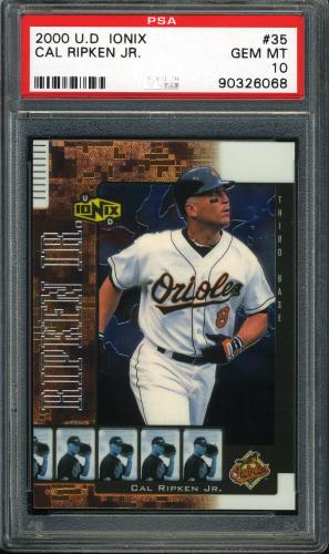 2000 UD Ionix #35 Cal Ripken PSA 10 #90326068