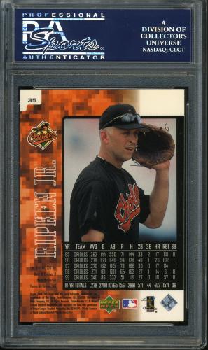 2000 UD Ionix #35 Cal Ripken PSA 10 #90326068 - Back