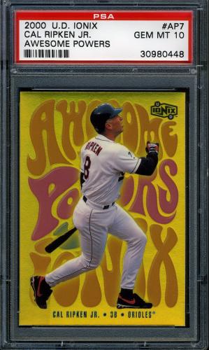 2000 UD Ionix Awesome Powers #AP7 Cal Ripken PSA 10 #30980448