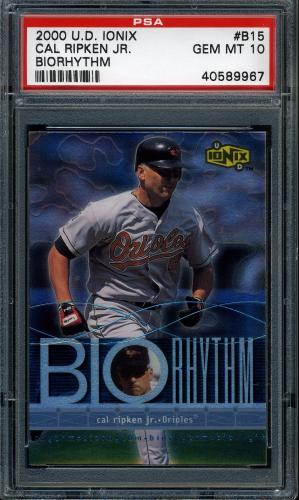 2000 UD Ionix BIOrhythm #B15 Cal Ripken PSA 10 #40589967