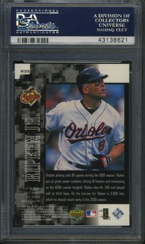 2000 UD Ionix Reciprocal #R35 Cal Ripken PSA 10 #43138621 - Back