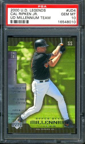 2000 Upper Deck Legends Millennium Team #UD4 Cal Ripken PSA 10 #16548010