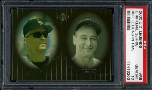 2000 Upper Deck Legends Reflections in Time #R8 C.Ripken/L.Gehrig PSA 10 #17416203