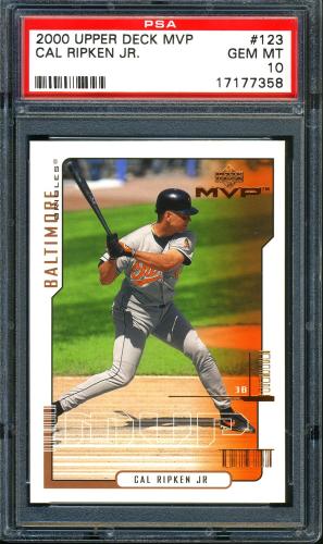 2000 Upper Deck MVP #123 Cal Ripken PSA 10 #17177358