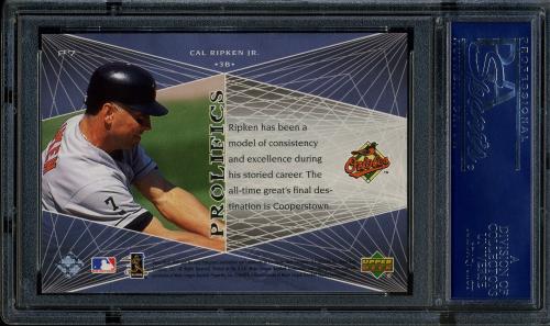 2000 Upper Deck MVP Prolifics #P7 Cal Ripken PSA 10 #17421099 - Back
