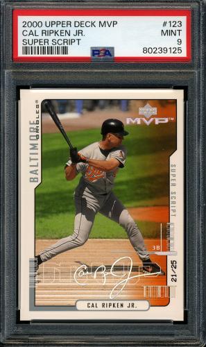 2000 Upper Deck MVP Super Script #123 Cal Ripken PSA 9 #80239125