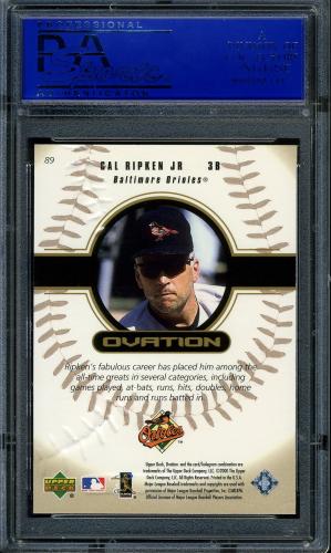 2000 Upper Deck Ovation #89 Cal Ripken SS PSA 10 #30980457 - Back