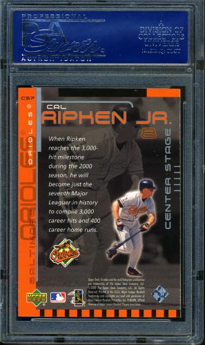 2000 Upper Deck Ovation Center Stage Silver #CS7 Cal Ripken PSA 10 #17374768 - Back