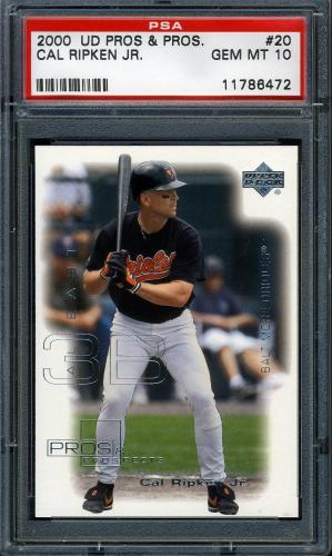2000 Upper Deck Pros and Prospects #020 Cal Ripken PSA 10 #11786472