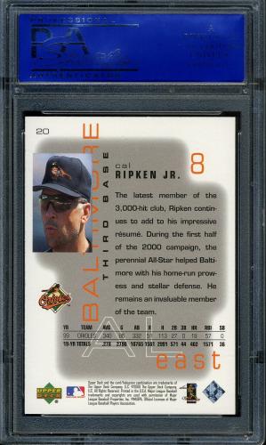 2000 Upper Deck Pros and Prospects #020 Cal Ripken PSA 10 #11786472 - Back