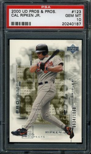 2000 Upper Deck Pros and Prospects #123 Cal Ripken PF PSA 10 #20240187