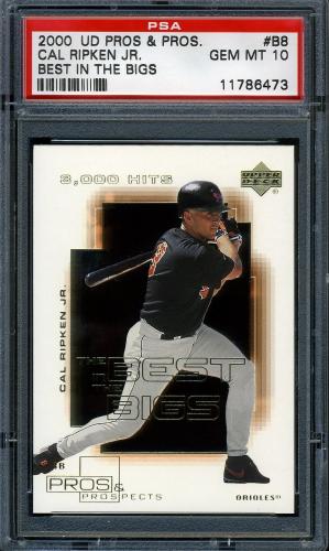 2000 Upper Deck Pros and Prospects Best in the Bigs #B8 Cal Ripken PSA 10 #11786473