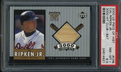 2000 Upper Deck A Piece of History 3000 Club #CR-B C.Ripken Bat/350 PSA 8.5 #24614921