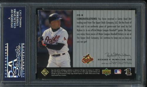 2000 Upper Deck A Piece of History 3000 Club #CR-B C.Ripken Bat/350 PSA 8.5 #24614921 - Back