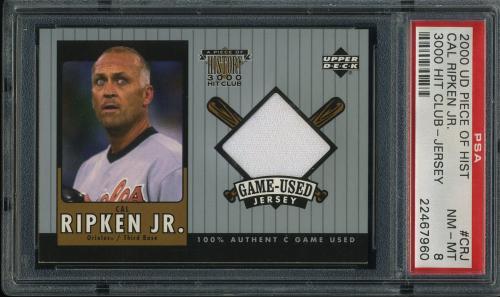 2000 Upper Deck A Piece of History 3000 Club #CR-J C.Ripken Jersey/350 PSA 8 #22467960