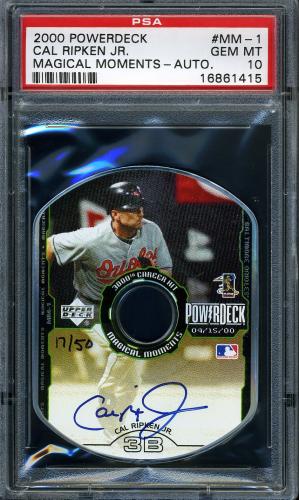 2000 Upper Deck PowerDeck Magical Moments Autographs #CR Cal Ripken PSA 10 #16861415