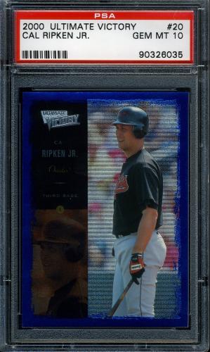 2000 Upper Deck Ultimate Victory #20 Cal Ripken PSA 10 #90326035