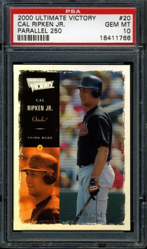 2000 Upper Deck Ultimate Victory Parallel 250 #20 Cal Ripken PSA 10 #18411766