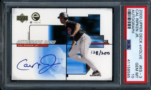 2000 Upper Deck eVolve Autograph #ES-3 Cal Ripken PSA 10 #41158565