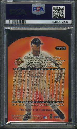 2000 Ultra Masterpiece #170 Cal Ripken PSA 9 #43821309 - Back