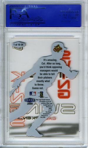 2000 Ultra Swing Kings #1 Cal Ripken PSA 10 #30980452 - Back