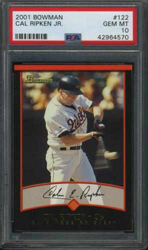 2001 Bowman #122 Cal Ripken PSA 10 #42964570