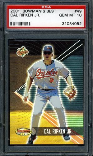 2001 Bowman's Best #49 Cal Ripken PSA 10 #31034052