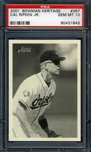 2001 Bowman Heritage #367 Cal Ripken SP PSA 10 #90431843