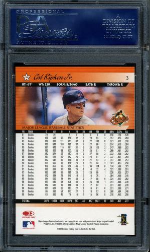 2001 Donruss #003 Cal Ripken PSA 10 #16714383 - Back