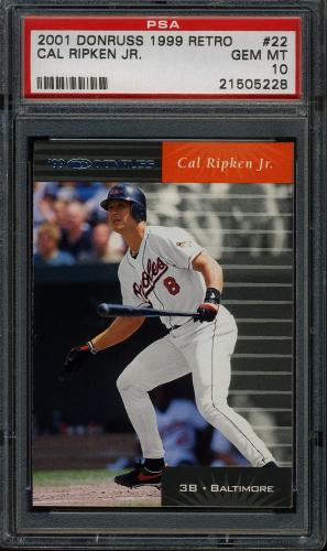 2001 Donruss 1999 Retro #022 Cal Ripken PSA 10 #21505228