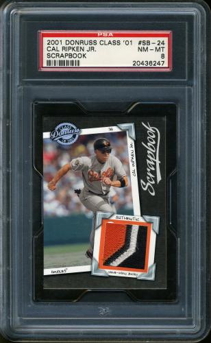 2001 Donruss Class of 2001 Scrapbook #SB-24 Cal Ripken/525 PSA 8 #20436247