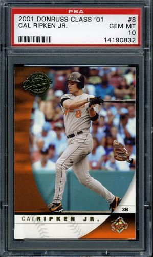 2001 Donruss Class of 2001 #8 Cal Ripken PSA 10 #14190832