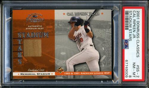 2001 Donruss Classics Stadium Stars #SS2 Cal Ripken PSA 8 #67749009