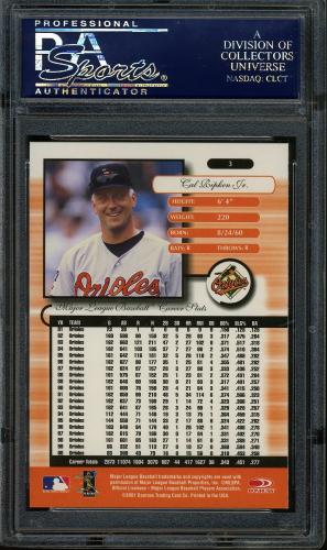 2001 Donruss Elite #3 Cal Ripken PSA 10 #22659516 - Back