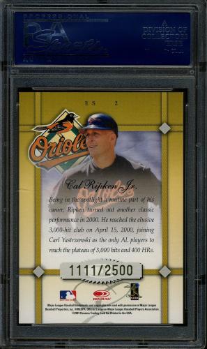 2001 Donruss Elite Series #ES2 Cal Ripken PSA 10 #21441247 - Back