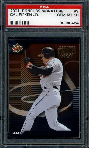 2001 Donruss Signature #3 Cal Ripken PSA 10 #30980464