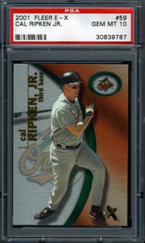 2001 E-X #59 Cal Ripken PSA 10 #30839787