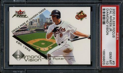 2001 Fleer Focus Diamond Vision #DV3 Cal Ripken PSA 10 #16839803