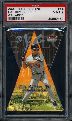 2001 Fleer Genuine @ Large #14 Cal Ripken PSA 9 #30980469