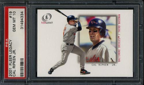 2001 Fleer Legacy #19 Cal Ripken PSA 10 #31494334