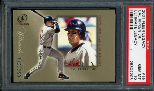 2001 Fleer Legacy Ultimate #19 Cal Ripken PSA 10 #25802205
