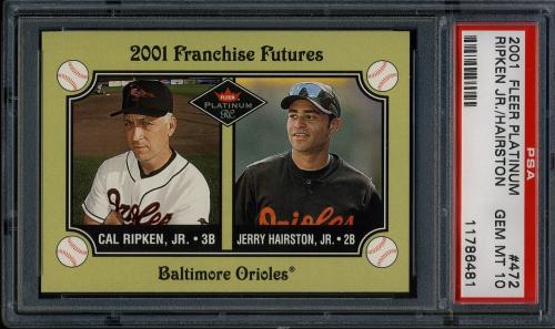 2001 Fleer Platinum #472 C.Ripken/J.Hairston Jr. FF PSA 10 #11786481