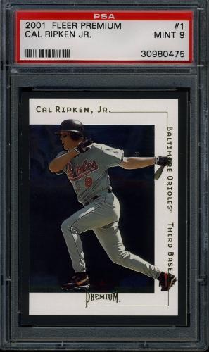 2001 Fleer Premium #1 Cal Ripken PSA 9 #30980475