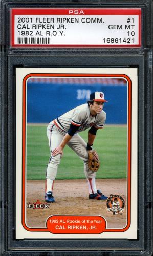 2001 Fleer Ripken Commemorative 50000 #01 Cal Ripken Jr. PSA 10 #16861421