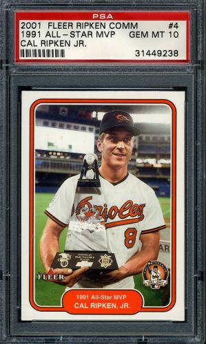 2001 Fleer Ripken Commemorative 50000 #04 Cal Ripken Jr. PSA 10 #31449238
